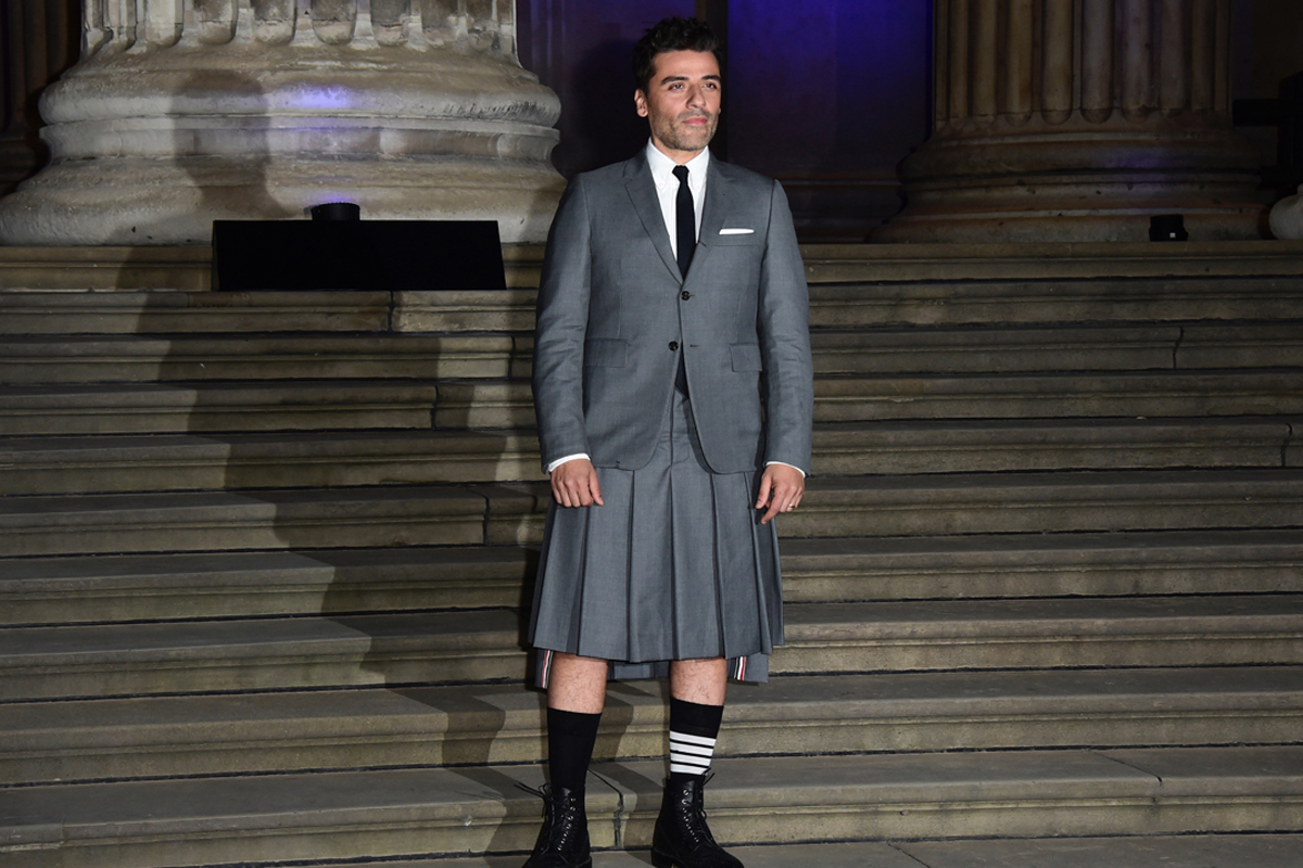 Oscar Isaac's Thom Browne Skirt Is One ...